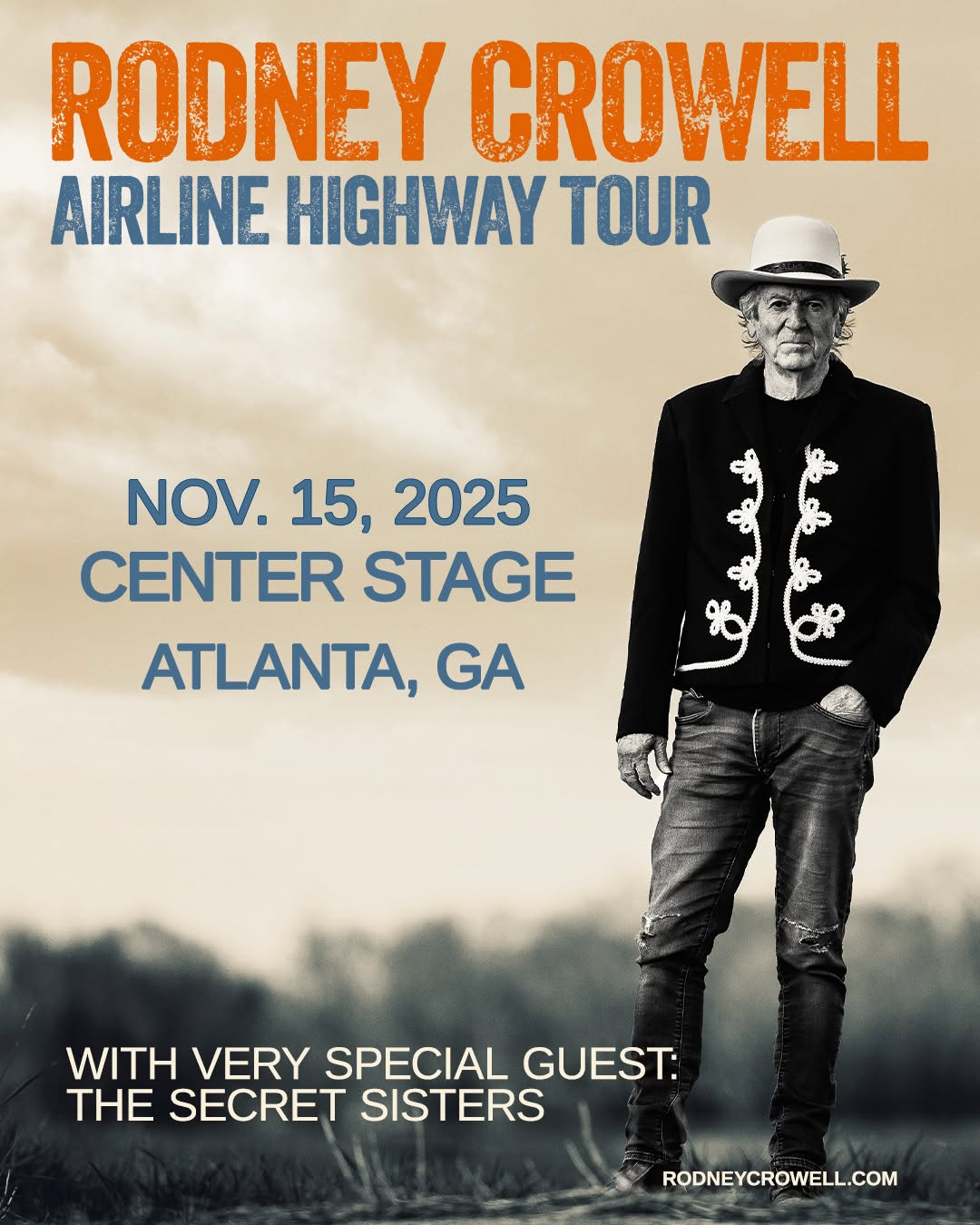 Rodney Crowell Airline Highway Tour