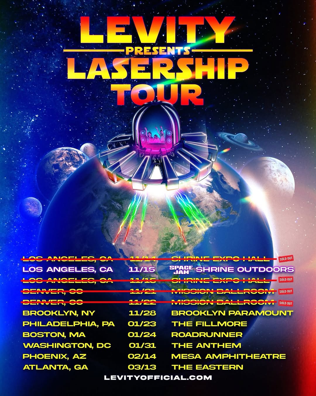 Levity Lasership Tour