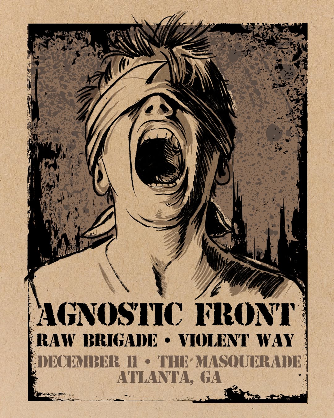 Agnostic Front with Raw Brigade and Violent Way
