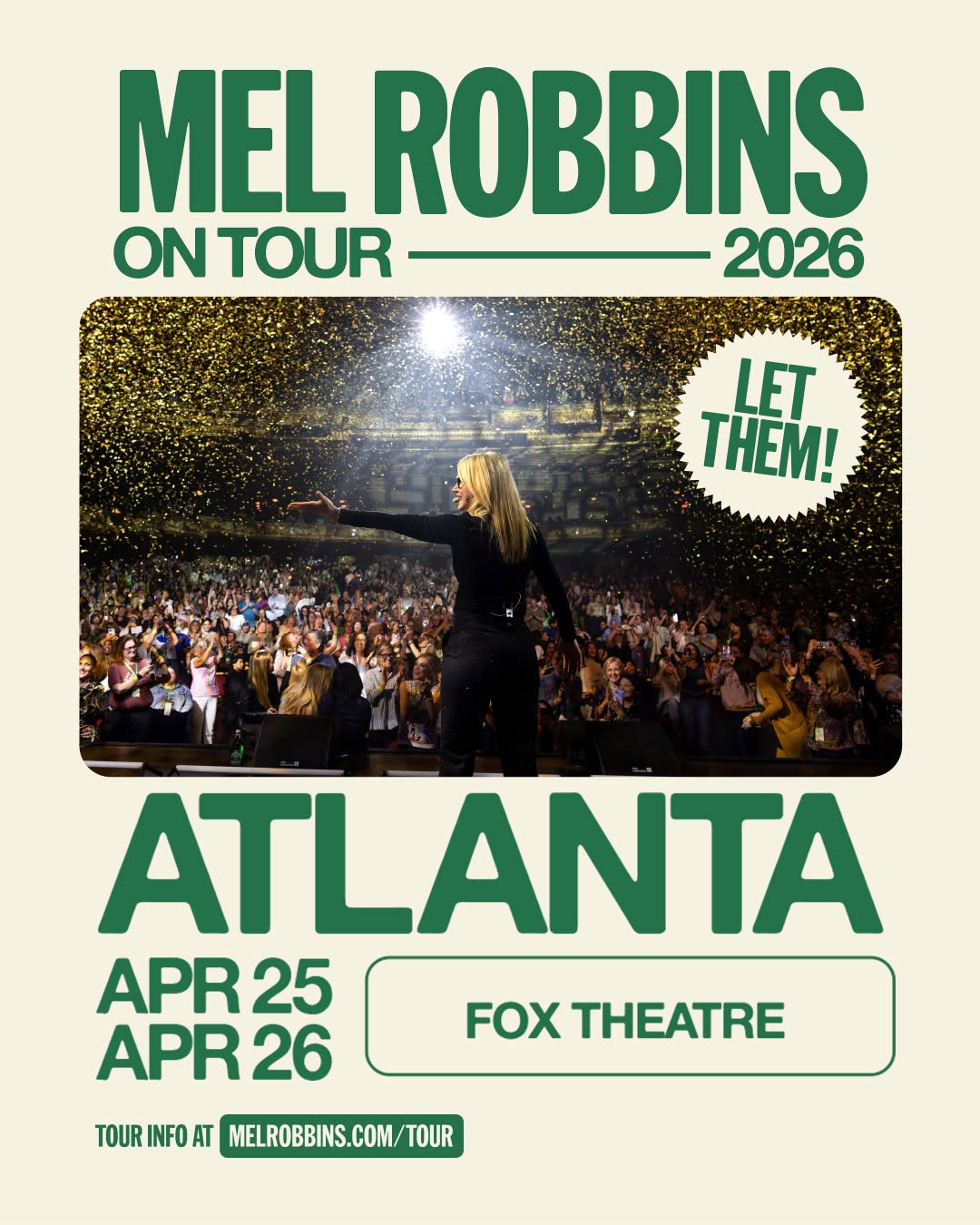Mel Robbins On Tour 2026