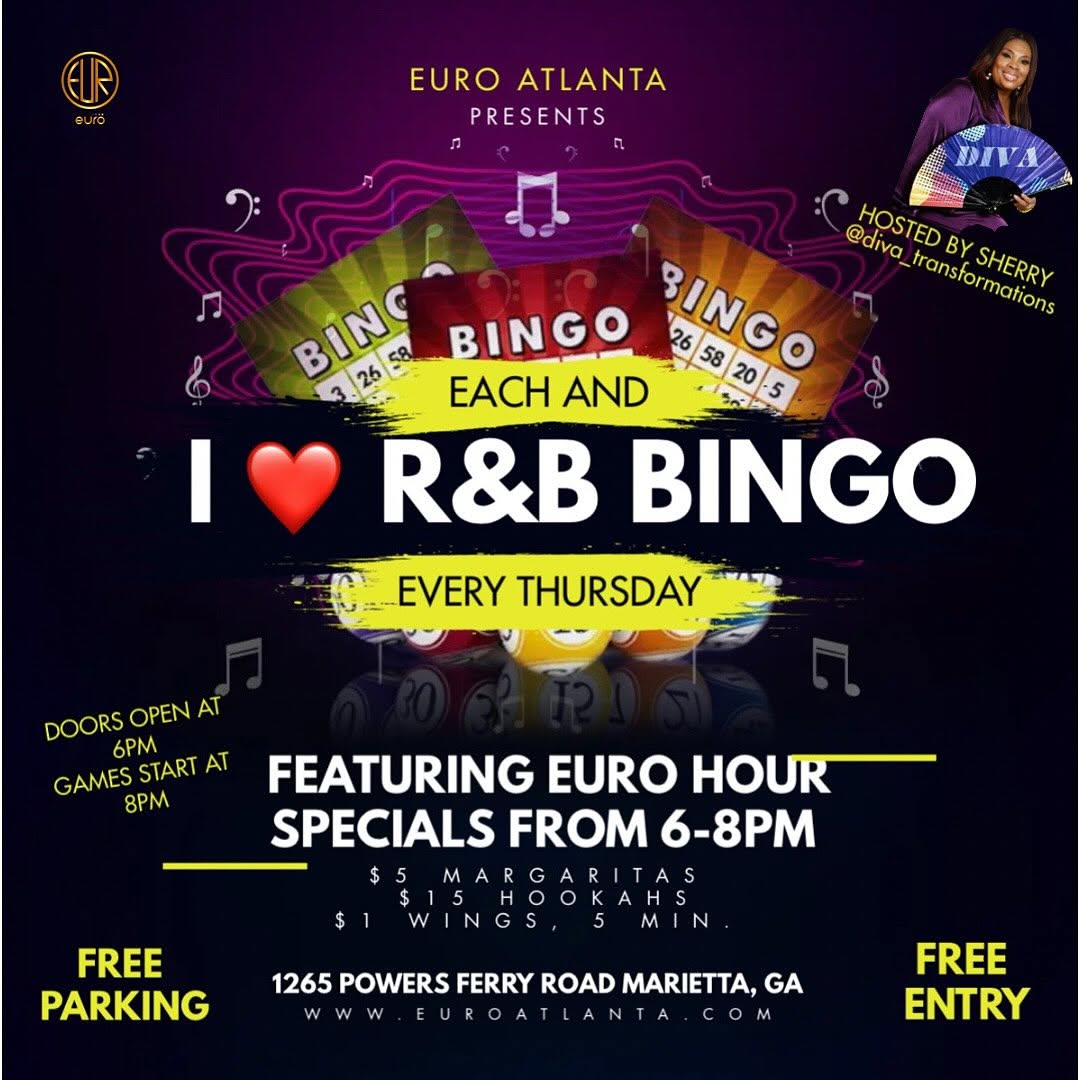 I Love R&B Bingo