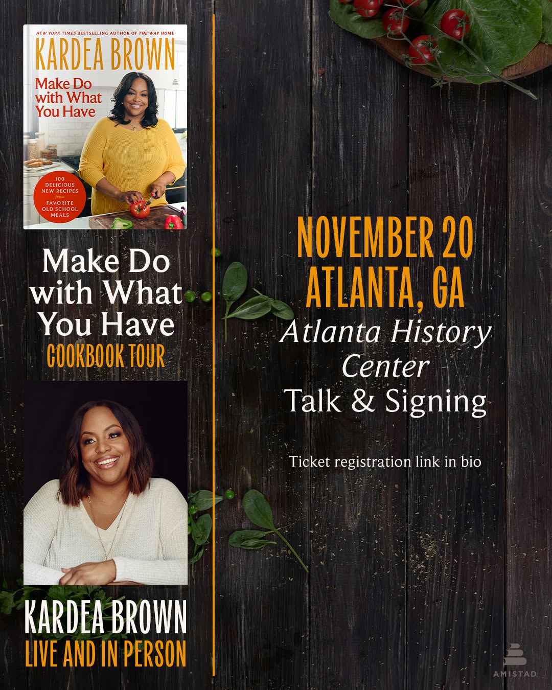 Make Do with What You Have Cookbook Tour