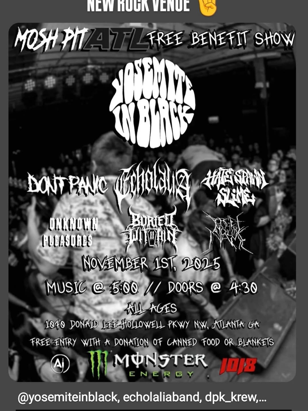 Mosh Pit ATL Free Benefit Show