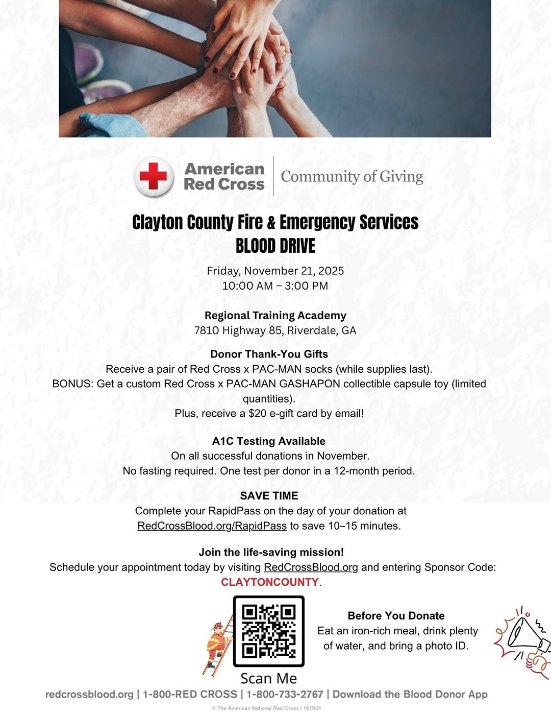 Clayton County Fire & Emergency Services Blood Drive