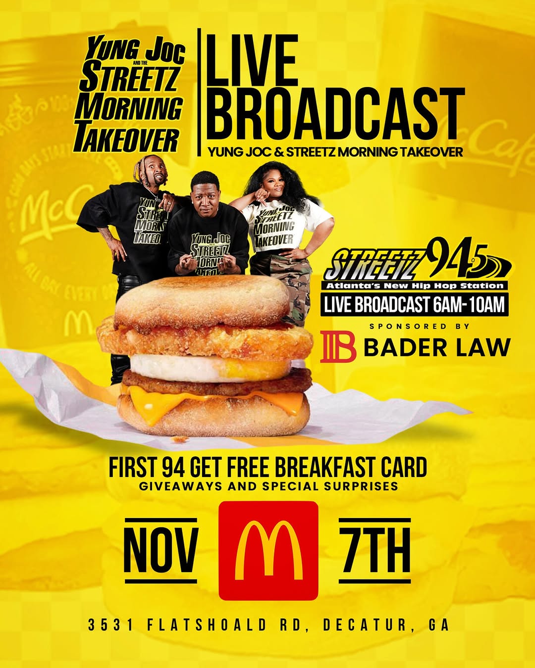 Yung Joc & Streetz Morning Takeover Live Broadcast