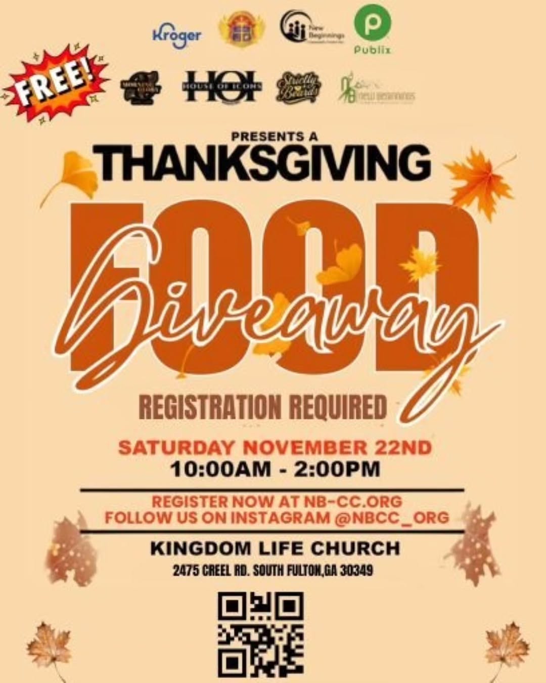 Thanksgiving Food Giveaway
