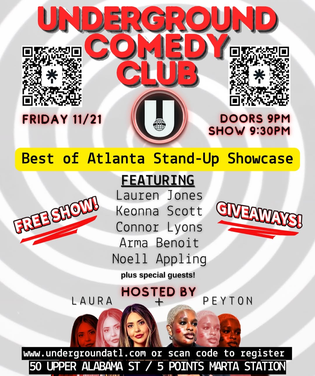 Underground Comedy Club: Best of Atlanta Stand-Up Showcase