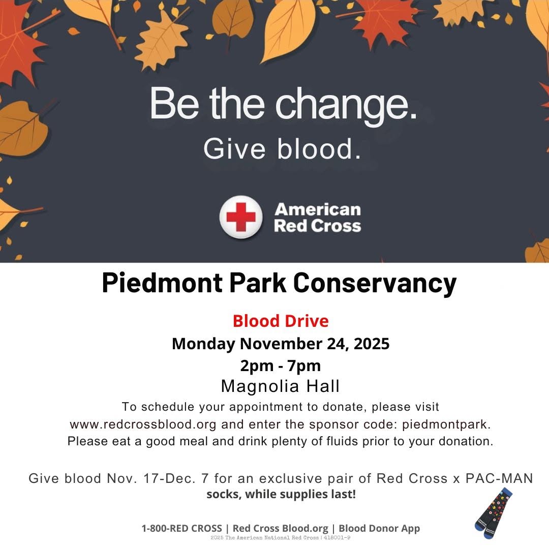 Piedmont Park Conservancy Blood Drive
