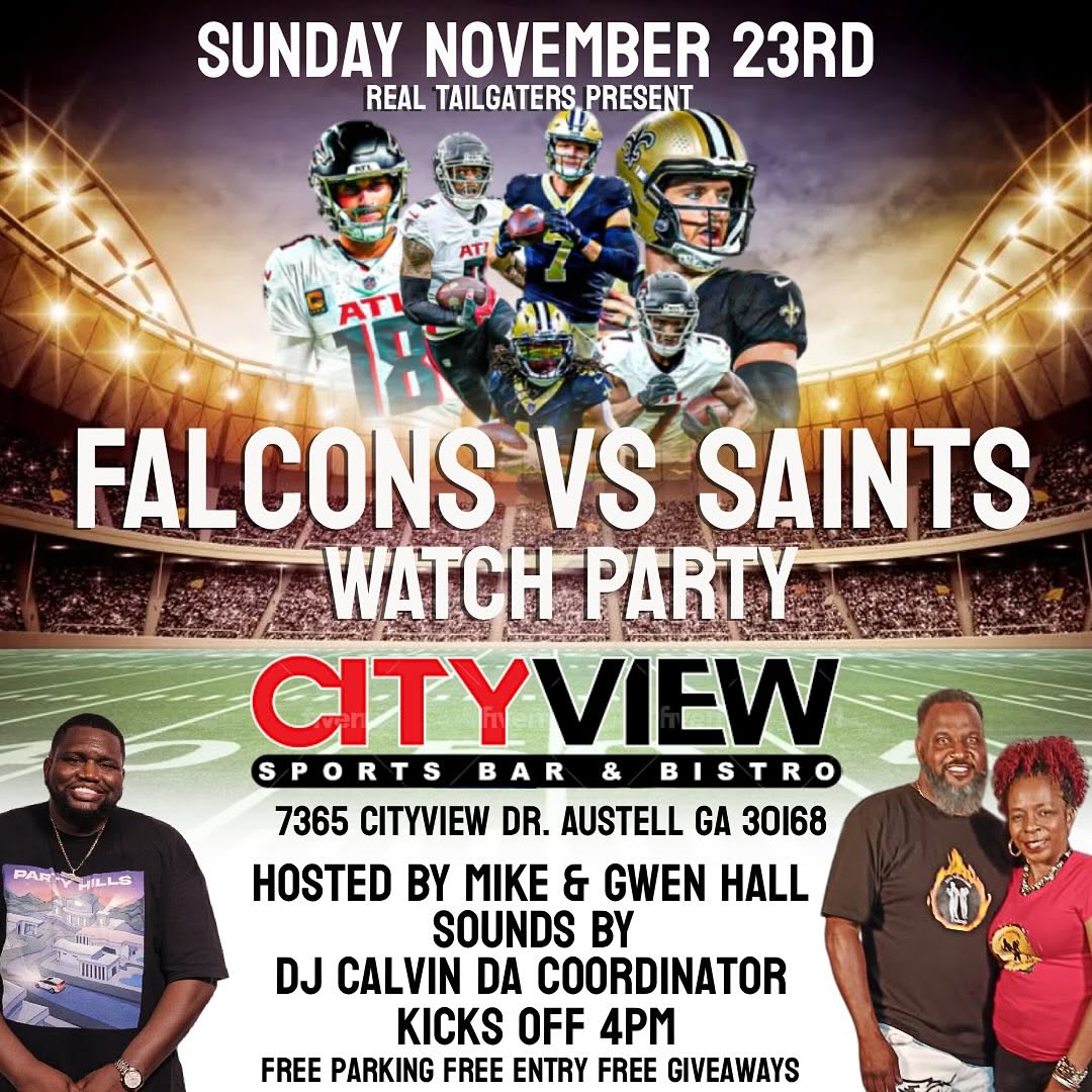 Falcons vs Saints Watch Party