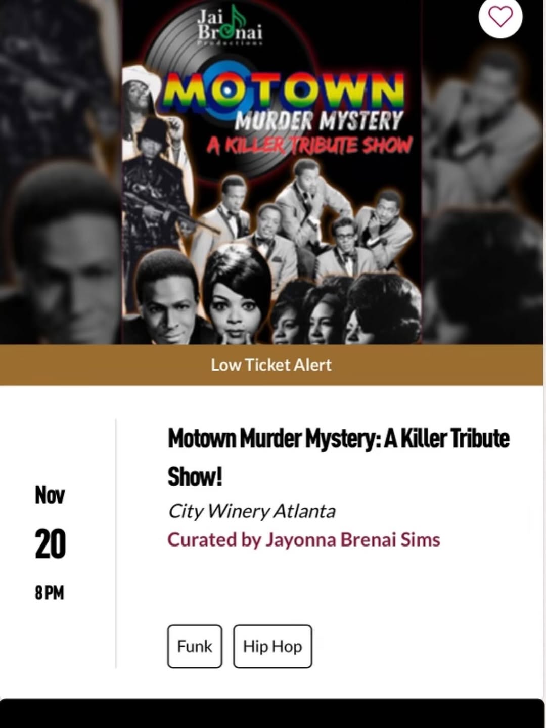 Motown Murder Mystery: A Killer Tribute Show