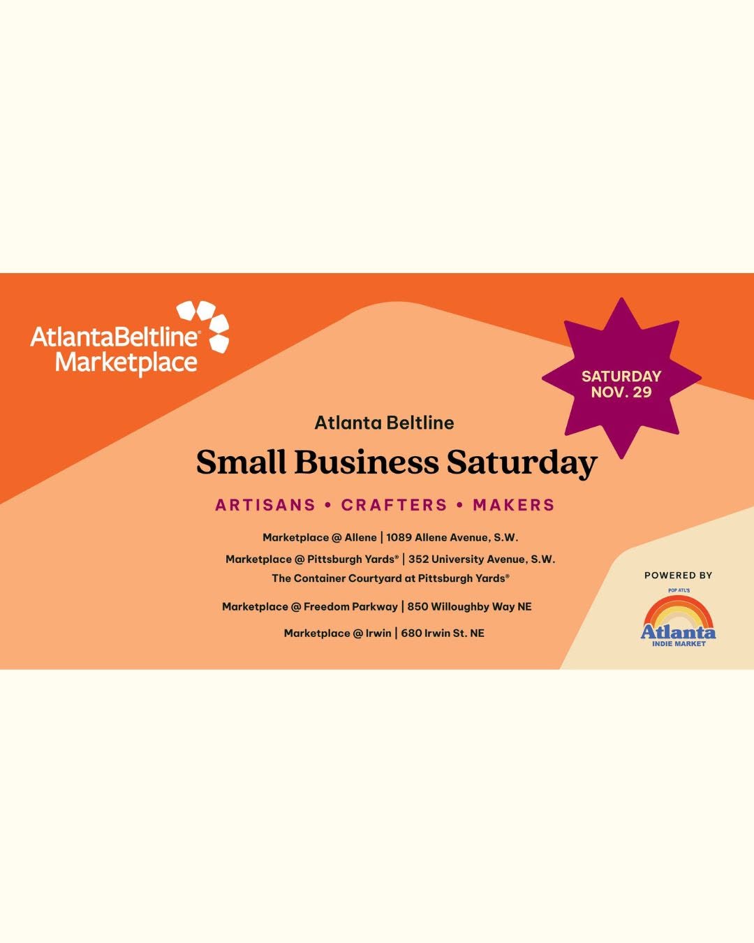 Atlanta Beltline Small Business Saturday