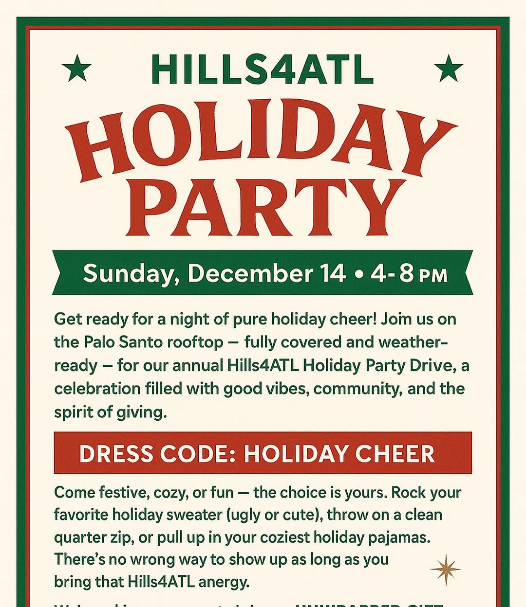 Hills4ATL Holiday Party