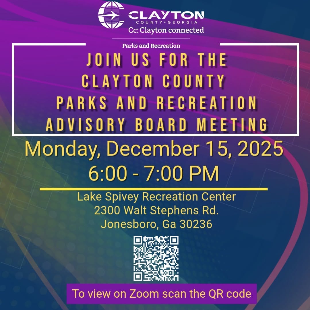 Clayton County Parks and Recreation Advisory Board Meeting