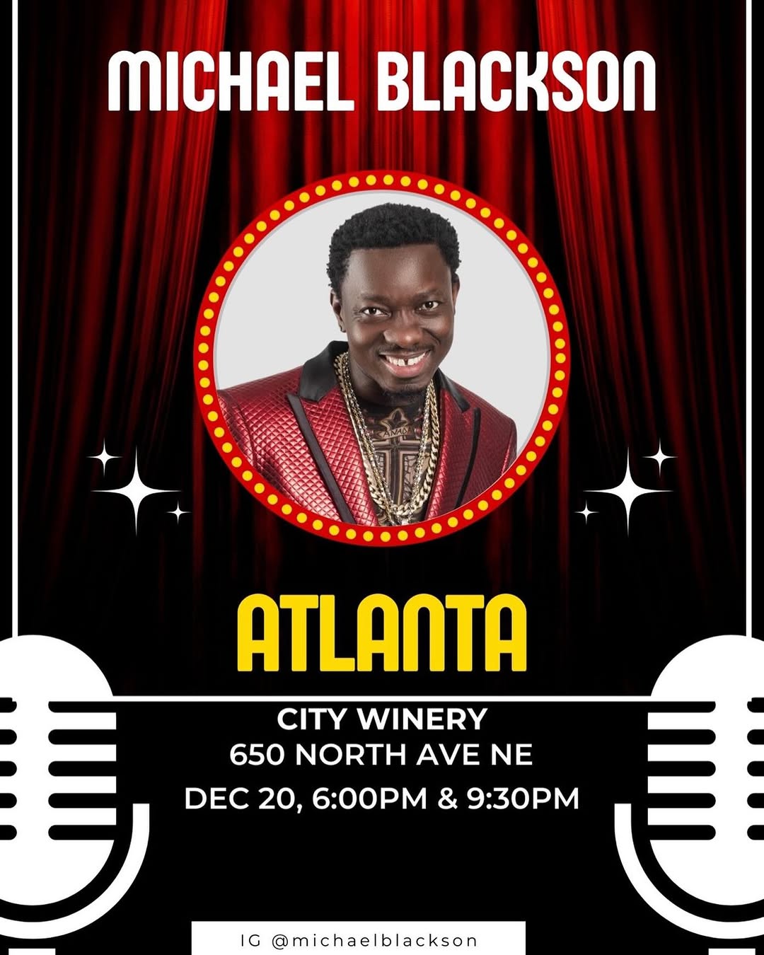 Michael Blackson in Atlanta