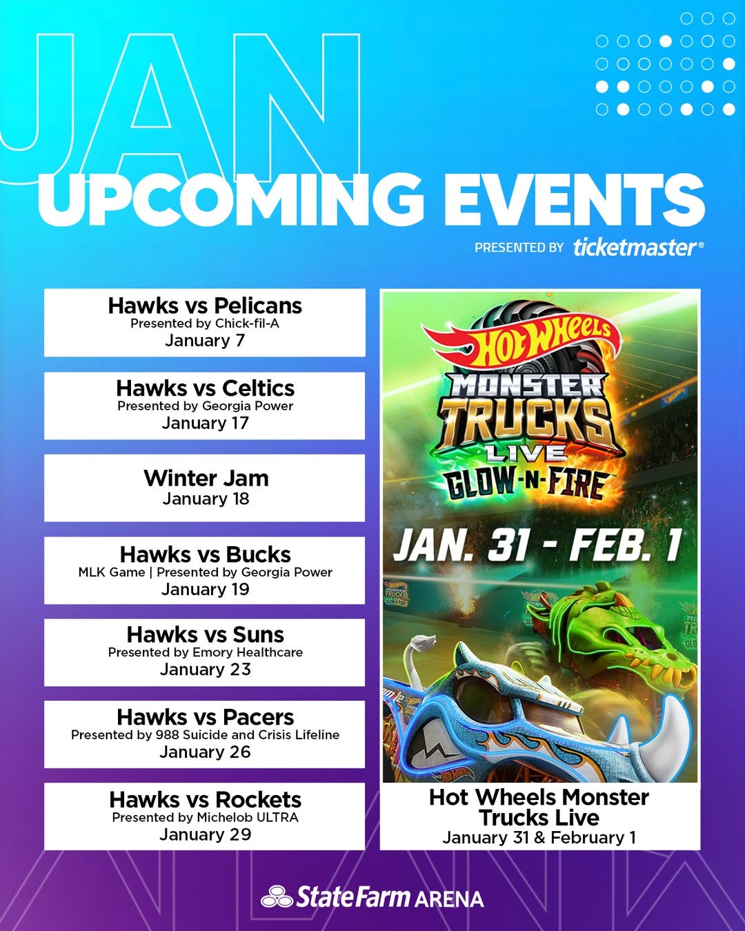 January Upcoming Events
