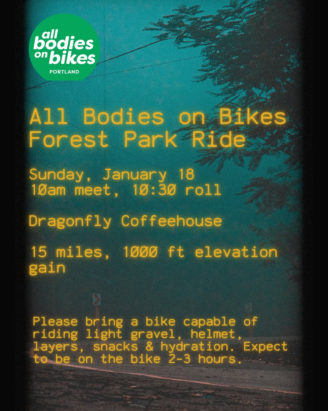 All Bodies on Bikes Forest Park Ride