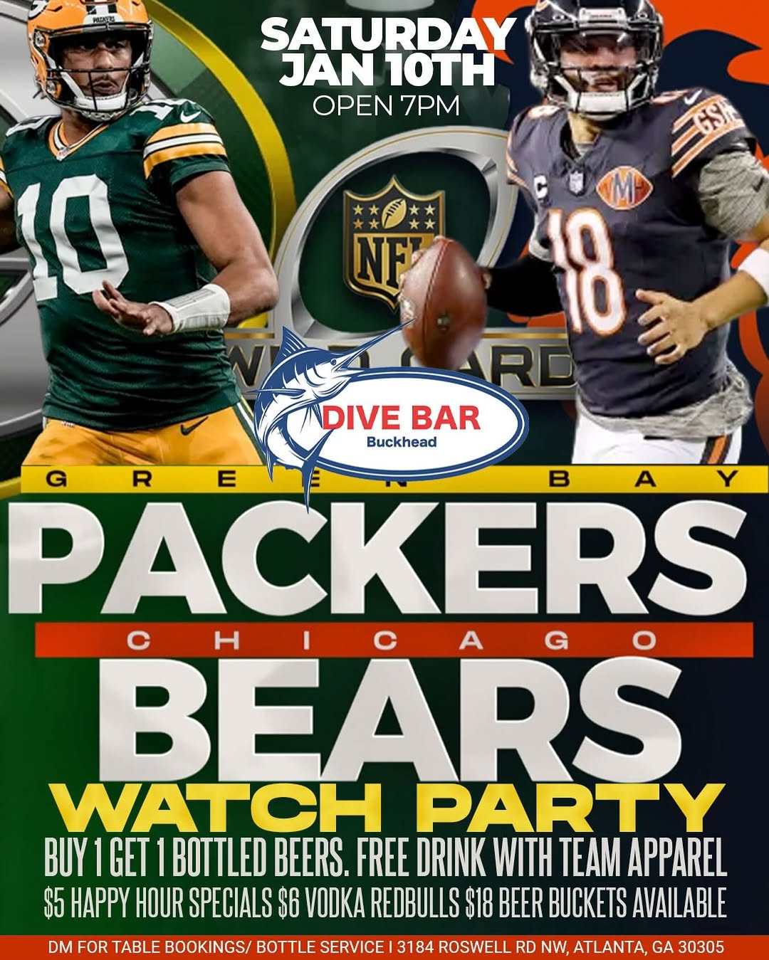 Packers vs Bears Watch Party