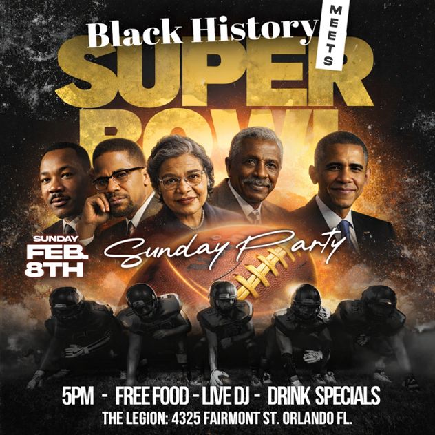 Black History Super Bowl Sunday Party