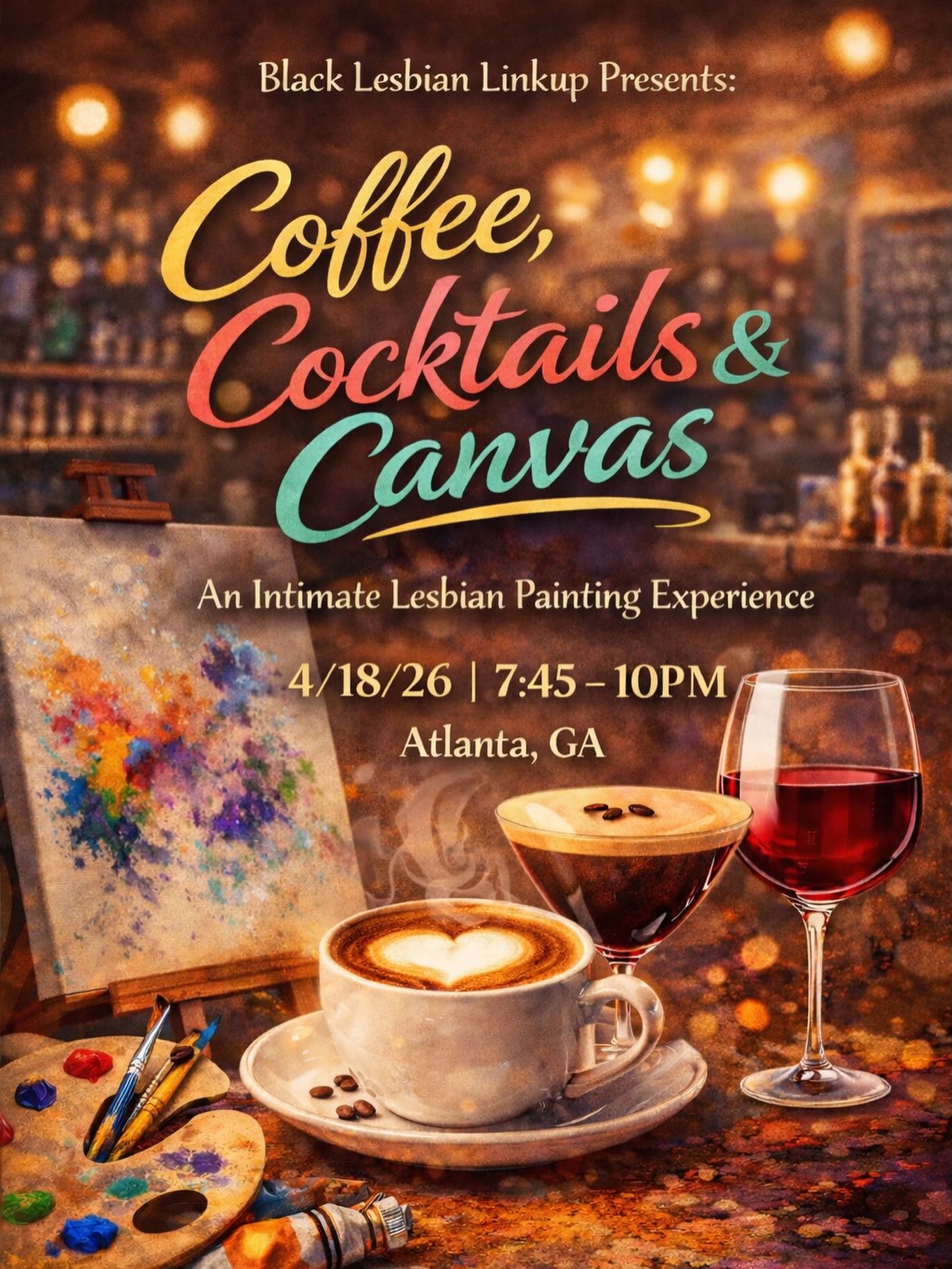 Coffee, Cocktails & Canvas