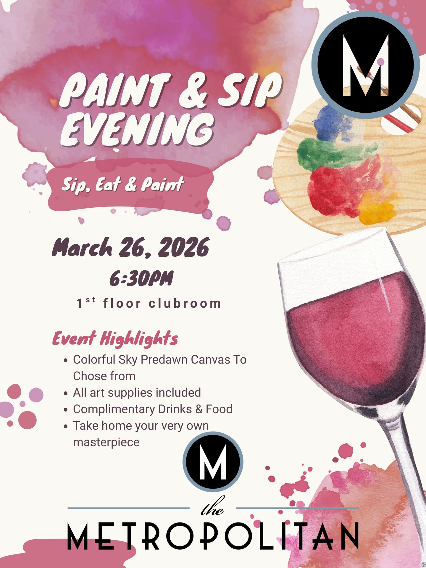 Paint & Sip Evening