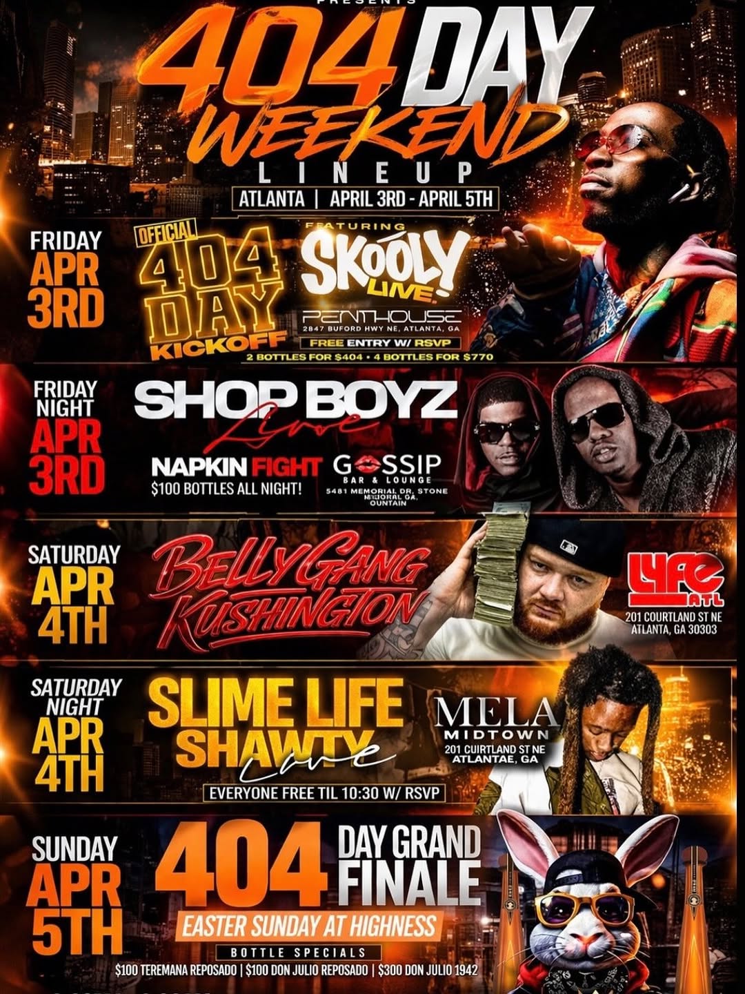 404 Day Weekend