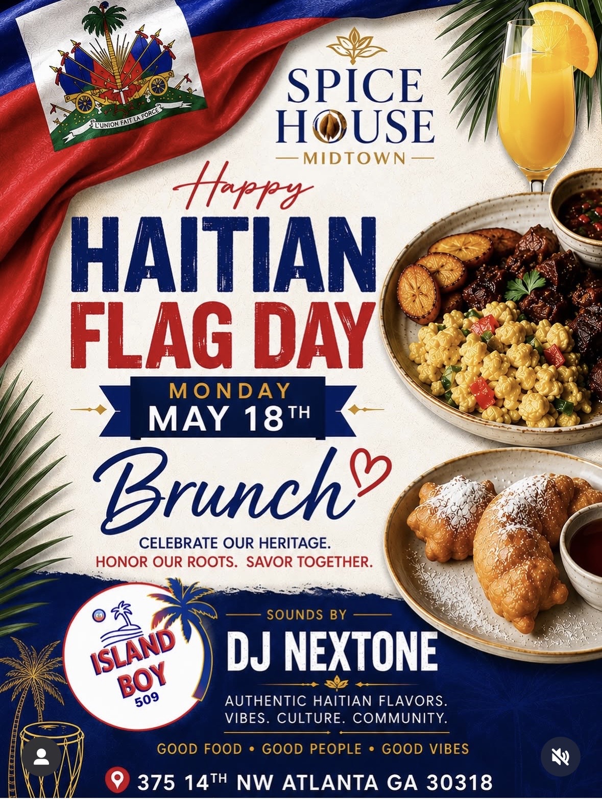Happy Haitian Flag Day Brunch