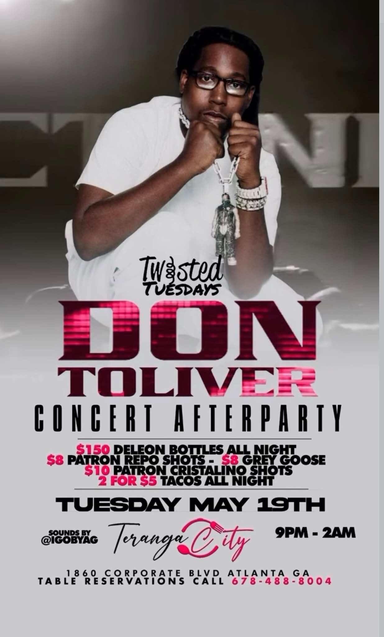 Twisted Tuesdays: Don Toliver Concert Afterparty