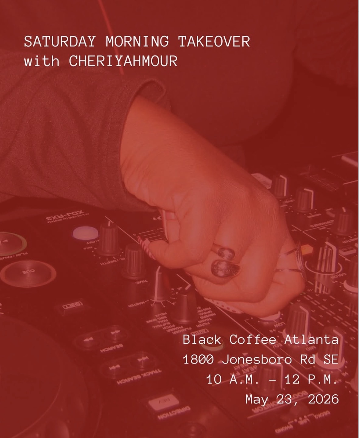 SATURDAY MORNING TAKEOVER with CHERIYAHMOUR