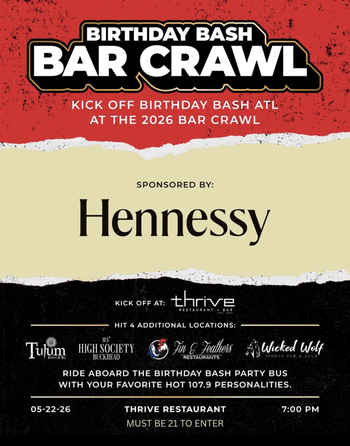 Birthday Bash Bar Crawl