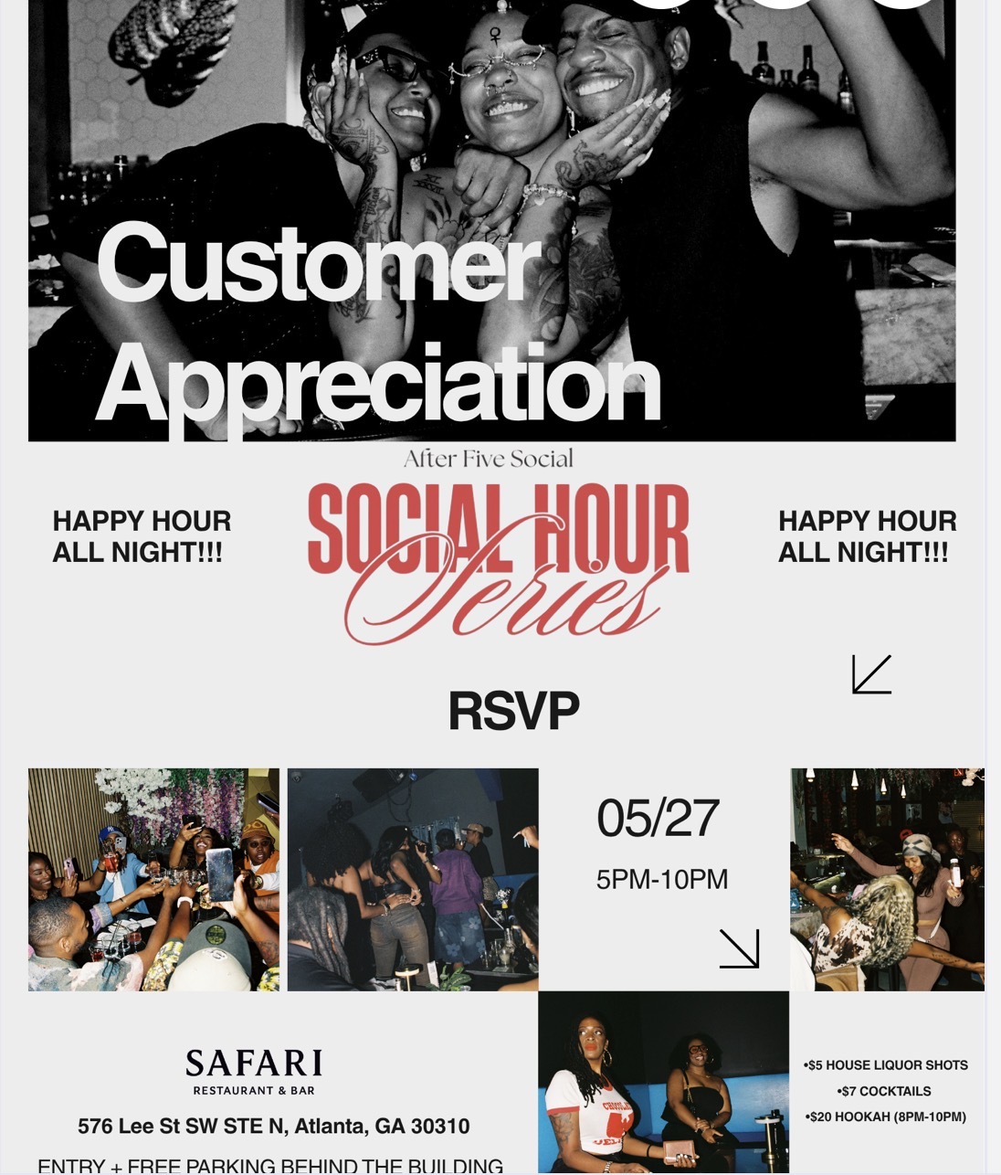 Customer Appreciation: After Five Social Hour Series