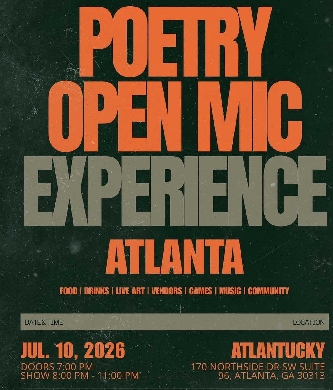 Poetry Open Mic Experience