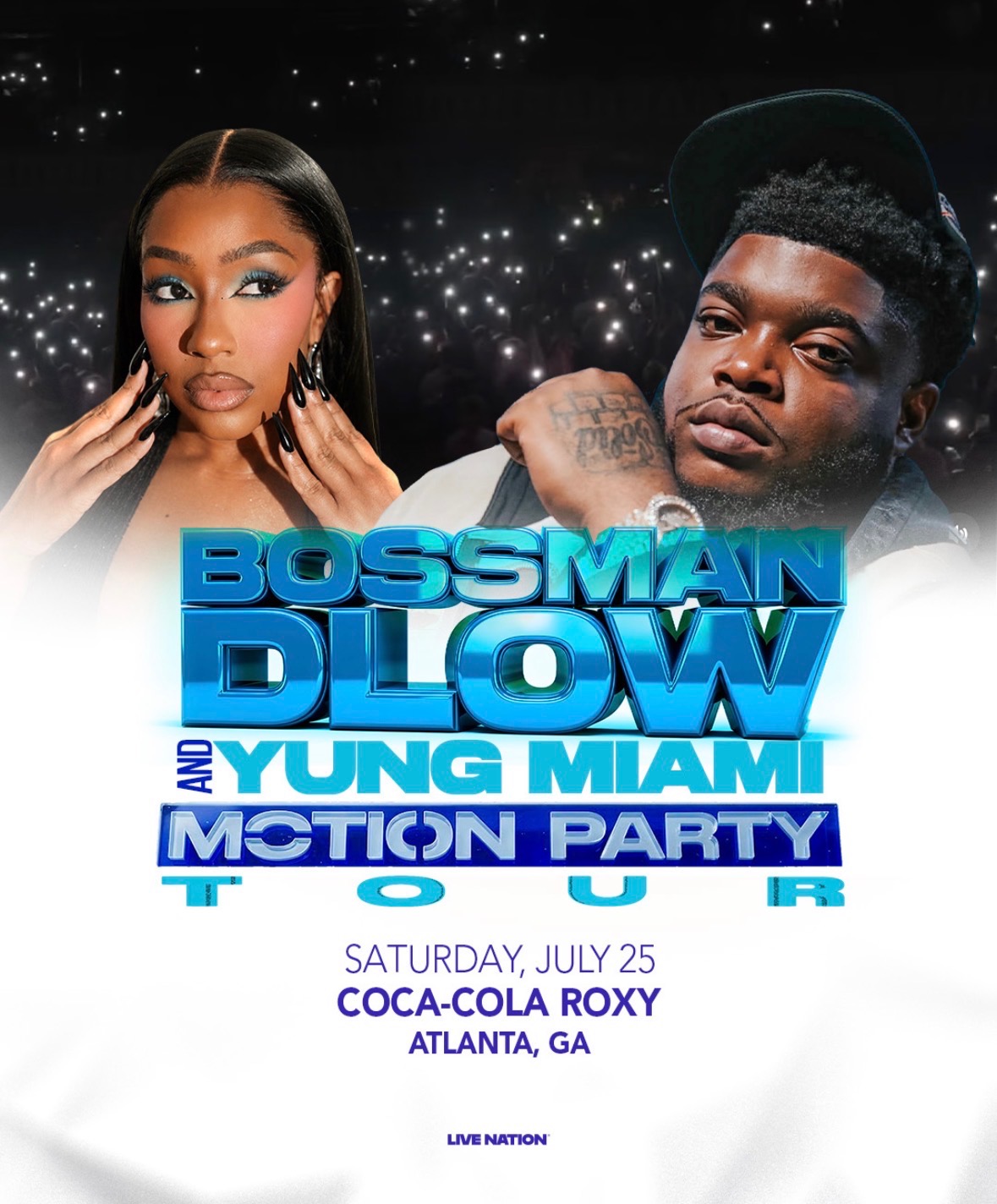 Bossman Dlow and Yung Miami Motion Party Tour