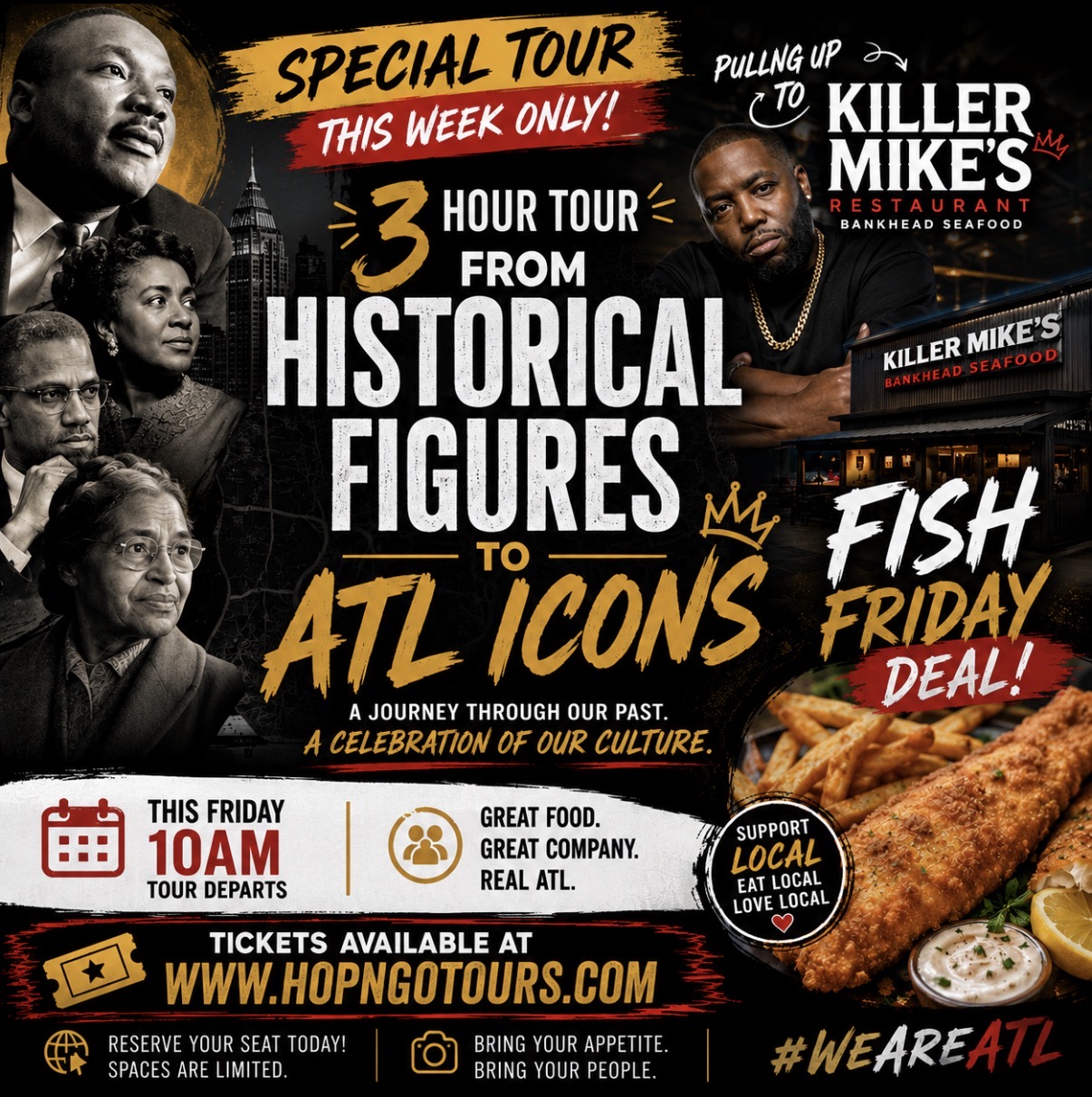 3 Hour Tour from Historical Figures to ATL Icons