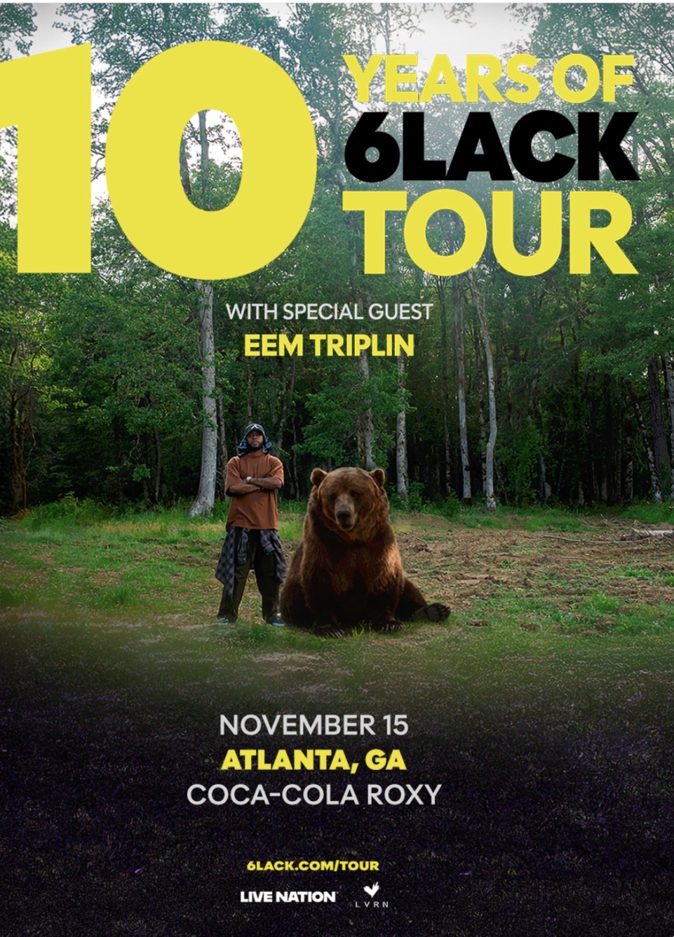 10 Years of 6lack Tour