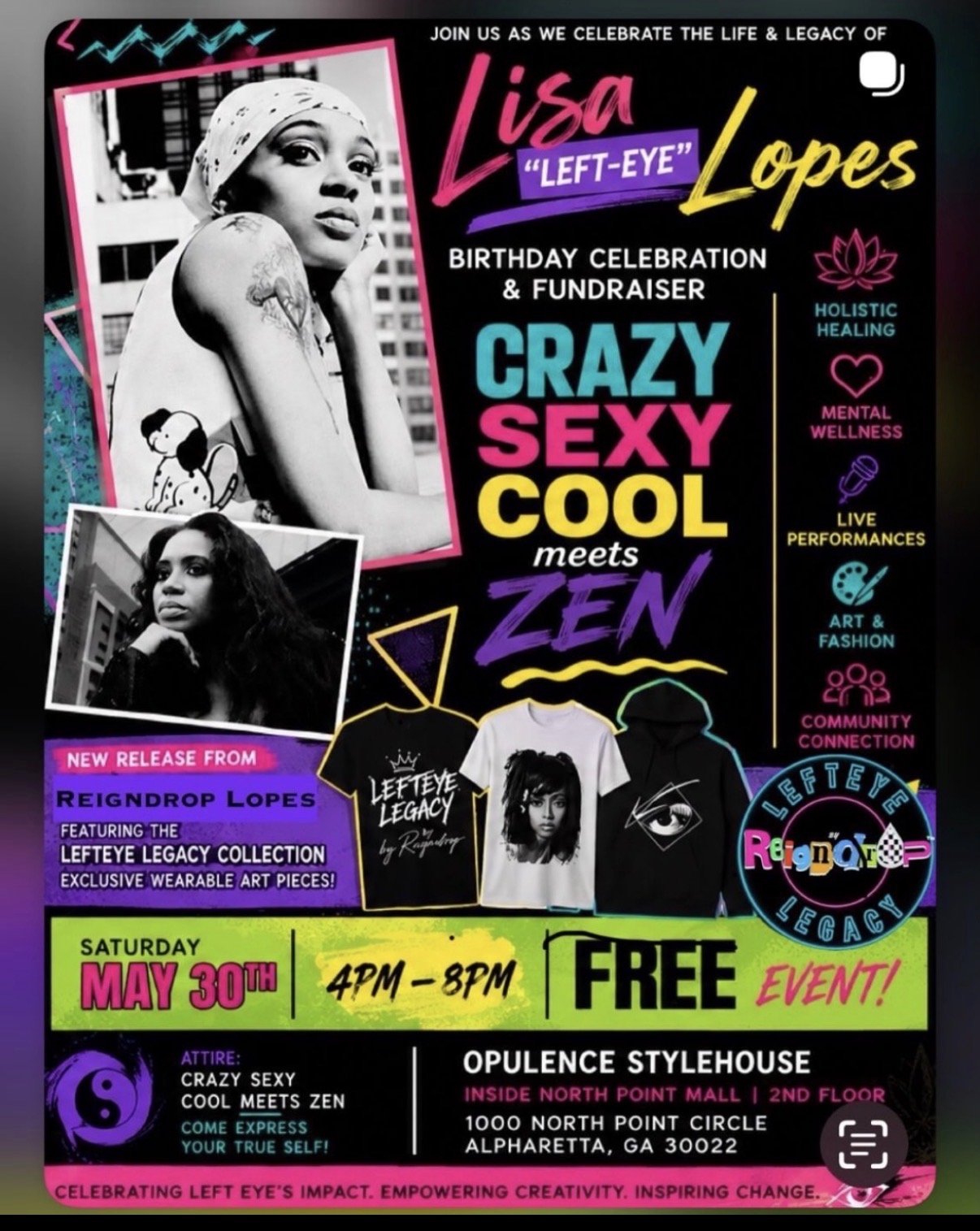 Lisa 'Left-Eye' Lopes Birthday Celebration & Fundraiser