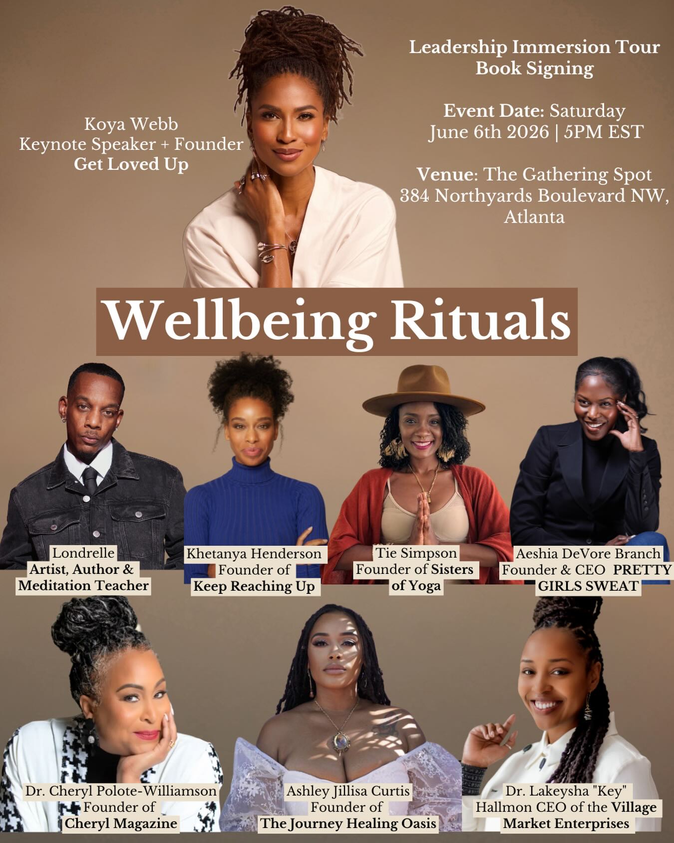 Wellbeing Rituals – Leadership Immersion Tour & Book Signing