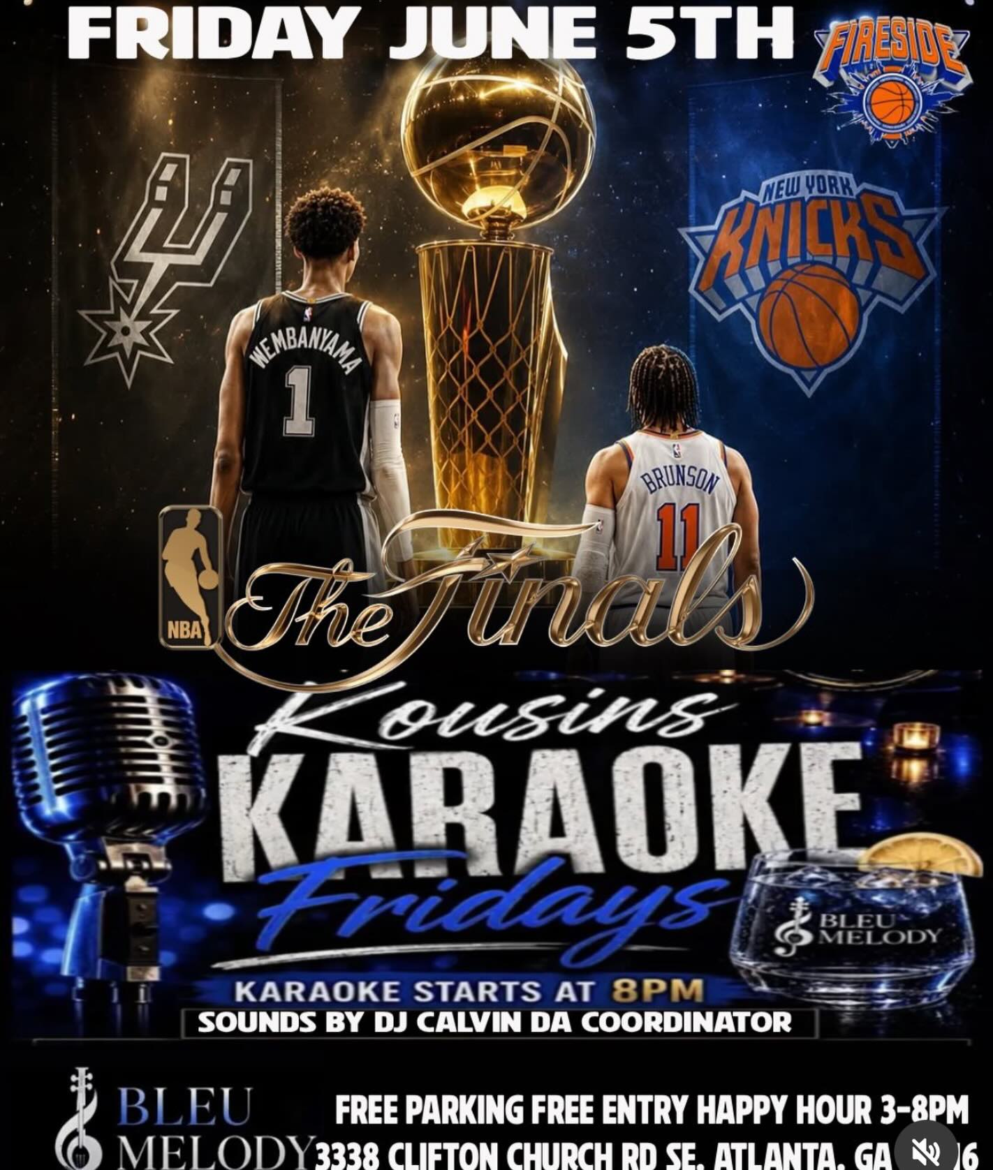 Kousins Karaoke Fridays + NBA Finals Watch Party