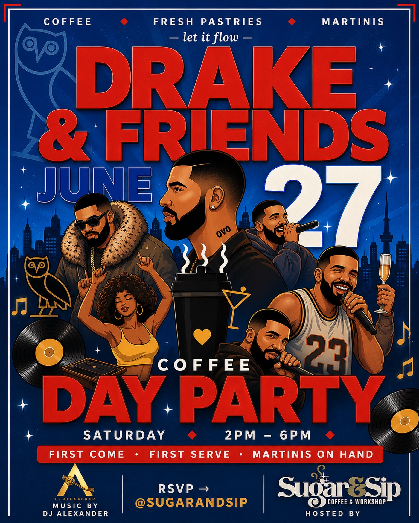 Drake & Friends Coffee Day Party