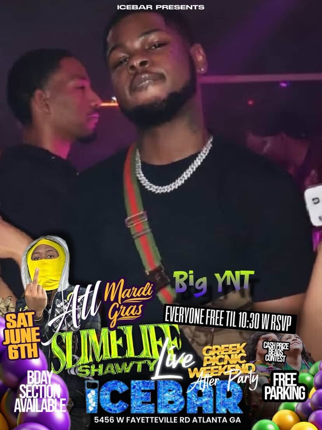 ATL Mardi Gras: Slimelife Shawty Live – Greek Picnic Weekend After Party