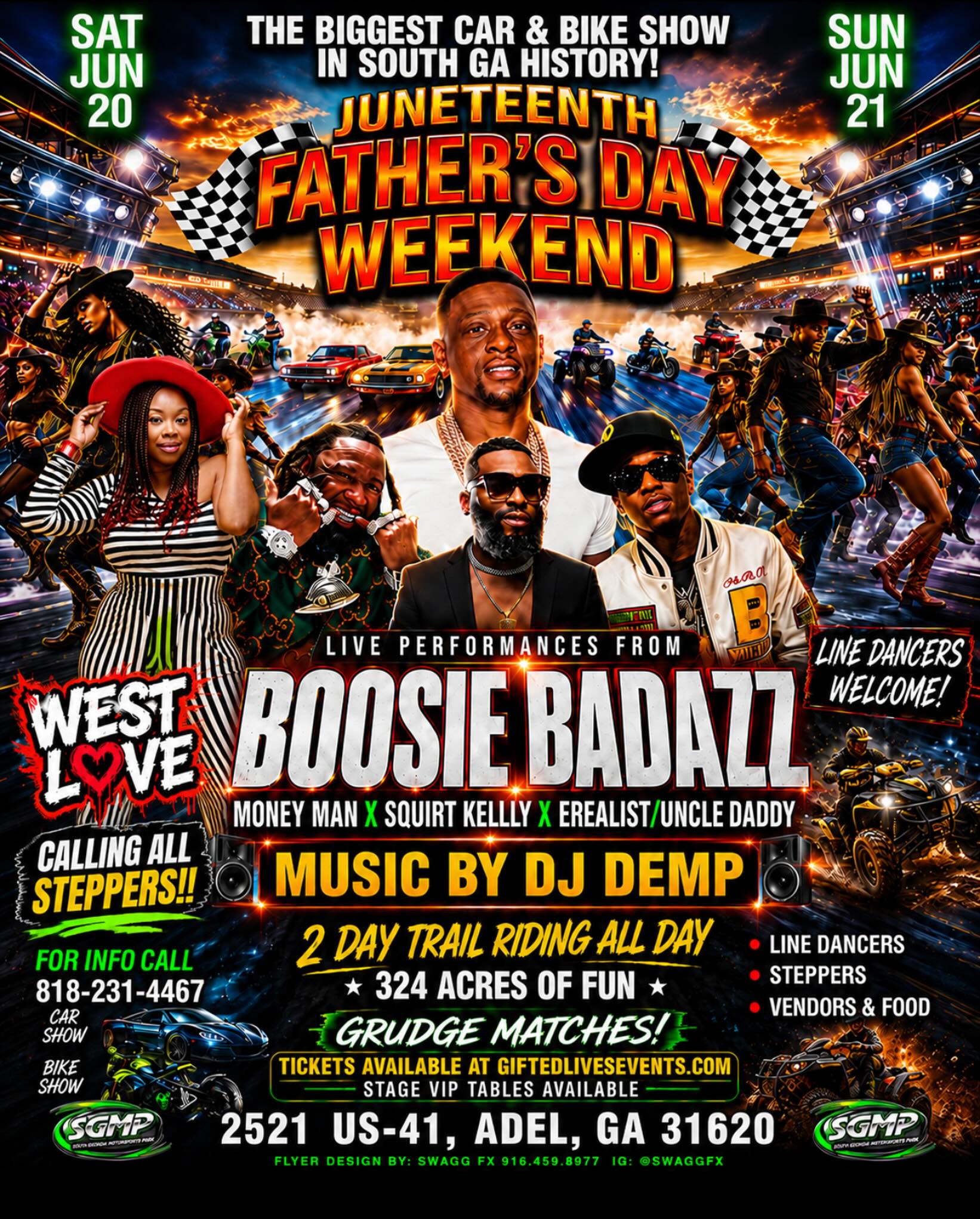 Juneteenth Father's Day Weekend - The Biggest Car & Bike Show in South GA History
