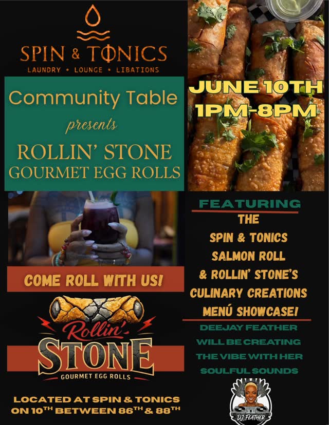 Community Table presents Rollin' Stone Gourmet Egg Rolls