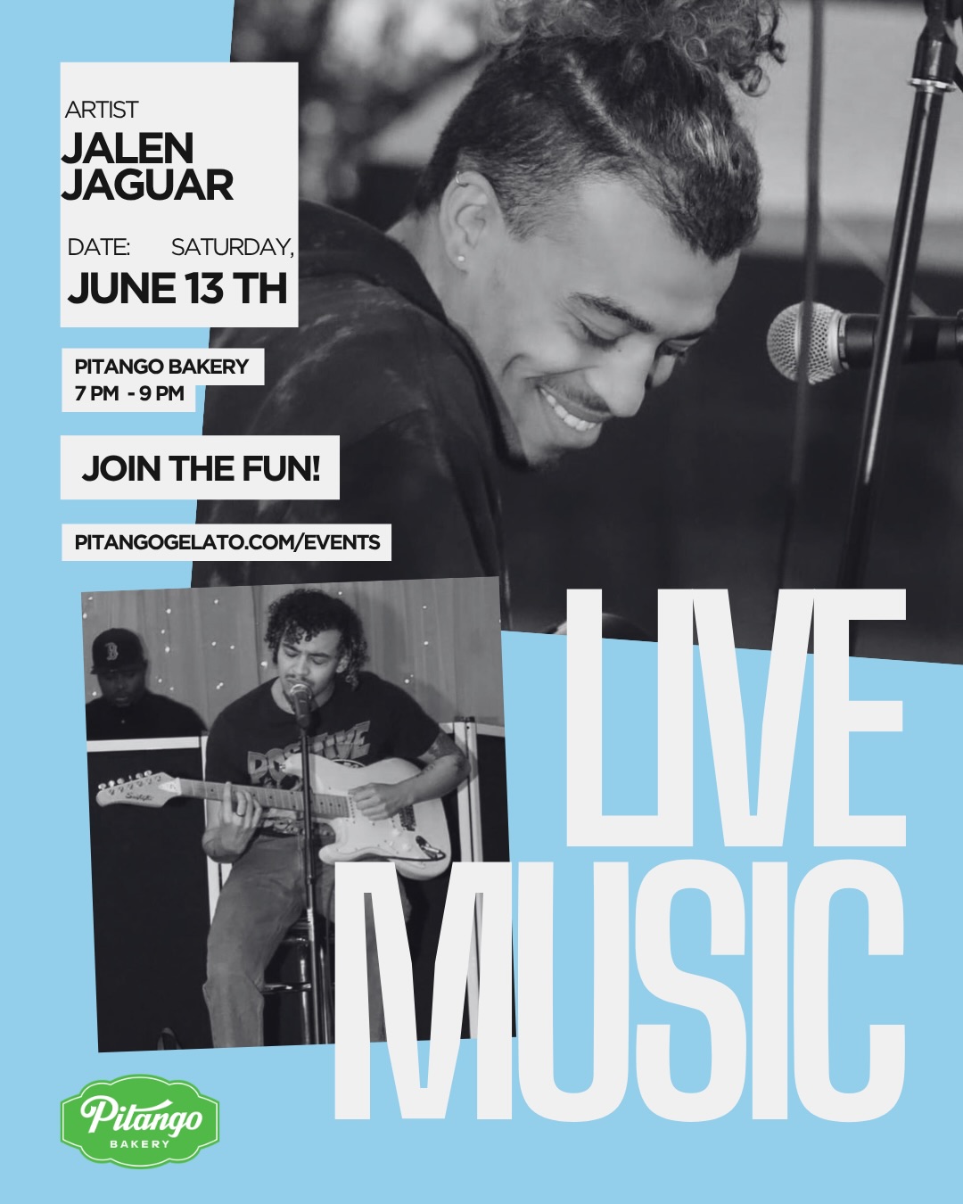 Live Music with Jalen Jaguar at Pitango Bakery