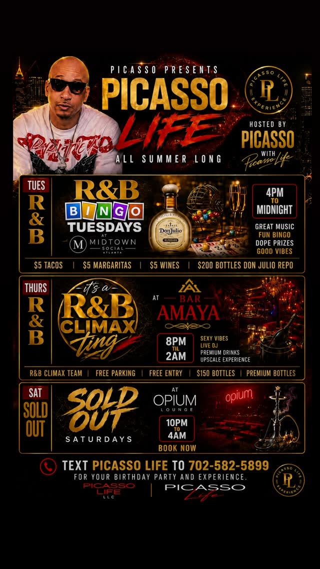 Picasso Life - R&B Bingo Tuesdays
