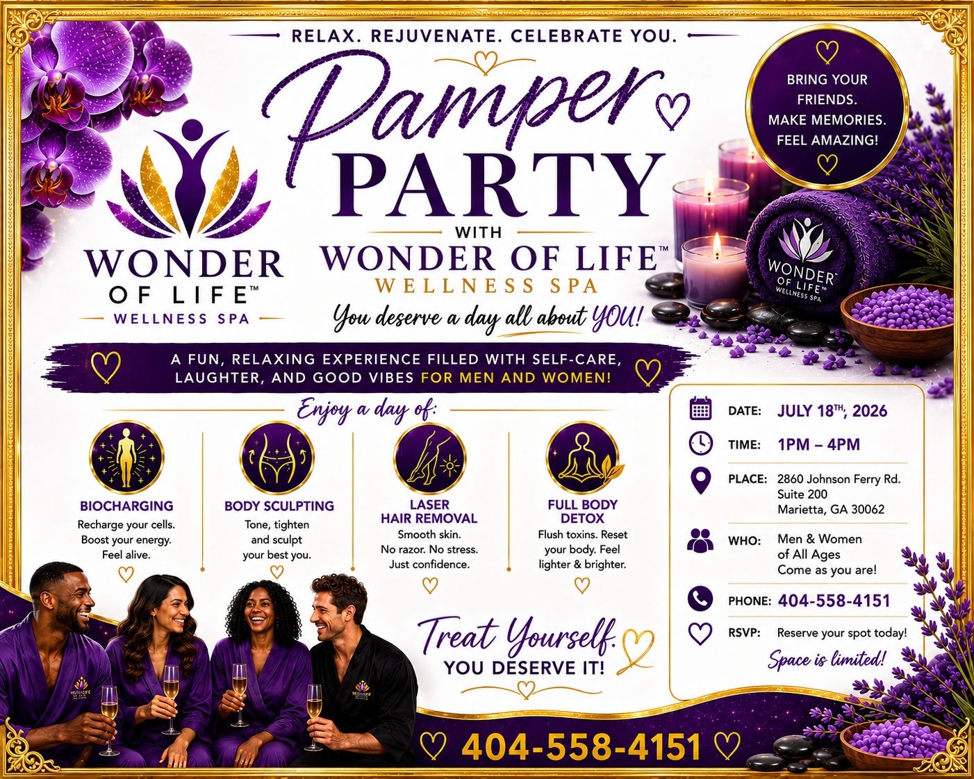 Pamper Party with Wonder of Life Wellness Spa