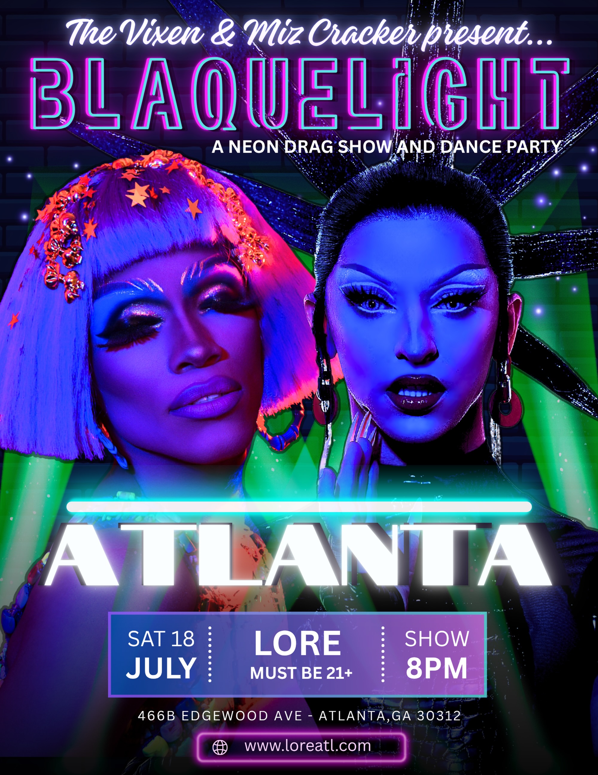 Blaquelight: A Neon Drag Show and Dance Party