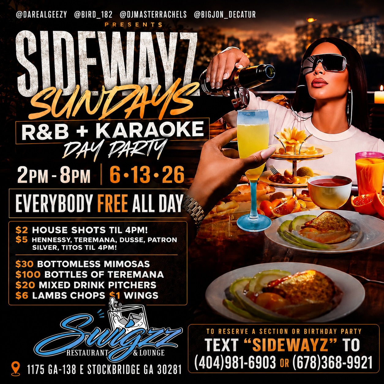 Sidewayz Sundays R&B + Karaoke Day Party
