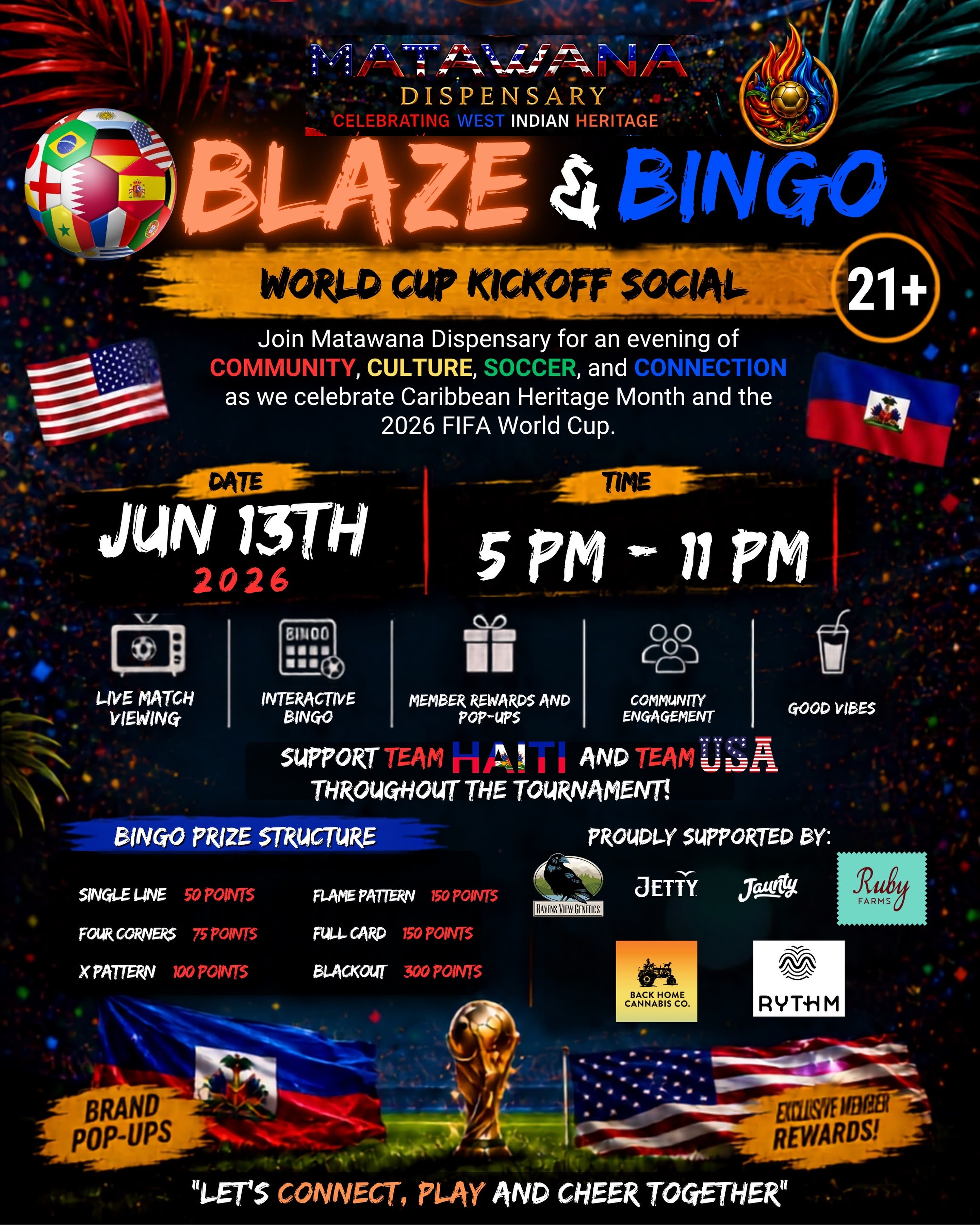 Blaze & Bingo: World Cup Kickoff Social