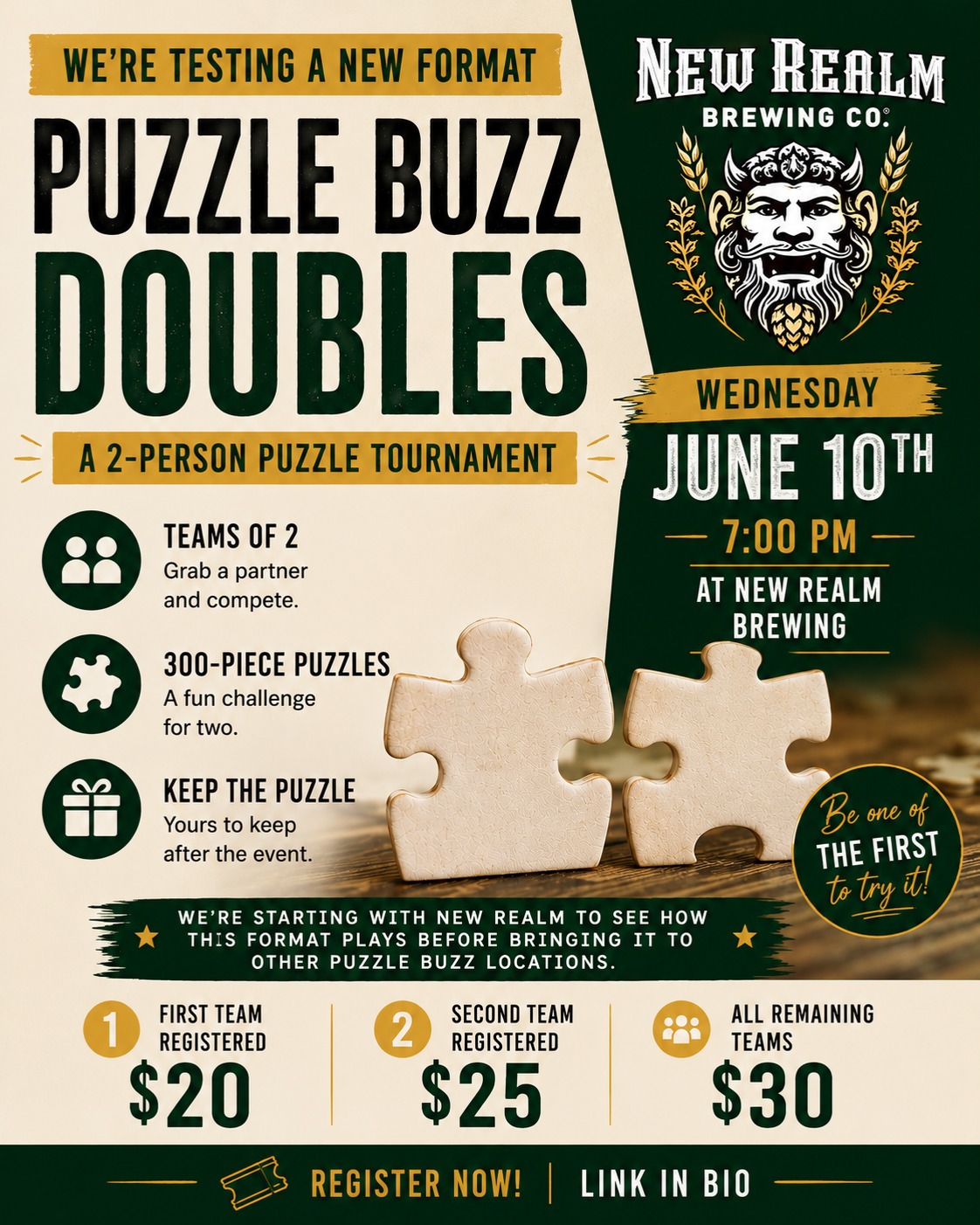 Puzzle Buzz Doubles – A 2-Person Puzzle Tournament
