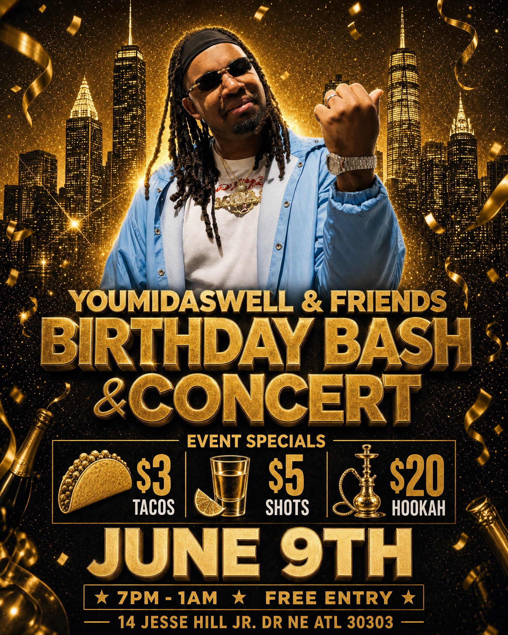 YouMidasWell & Friends Birthday Bash & Concert