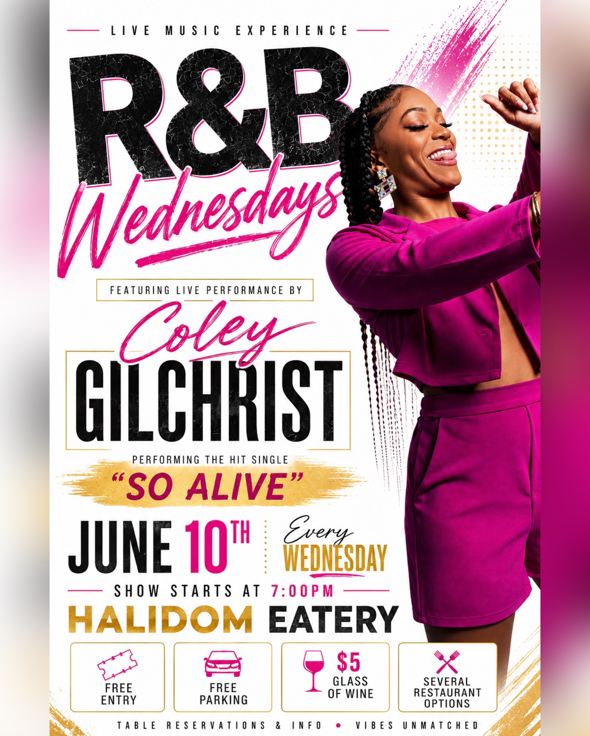 R&B Wednesdays featuring Coley Gilchrist